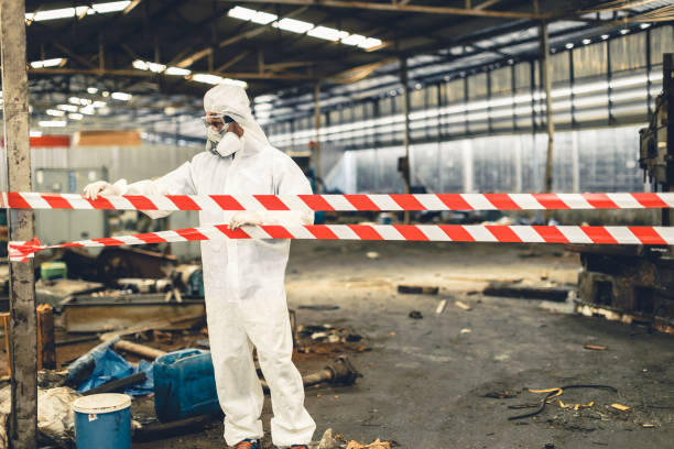 Professional Trauma Scene Cleanup technician working in Wakefield, MI